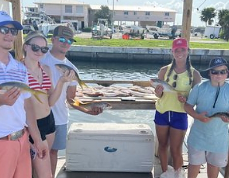 Family fun fishing for yellowtail snapper